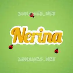 nerina in Ladybugs style - 3D name wallpaper