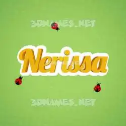 nerissa in Ladybugs style - 3D name wallpaper