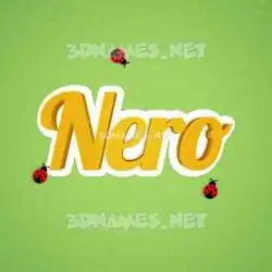 nero in Ladybugs style - 3D name wallpaper