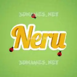 neru in Ladybugs style - 3D name wallpaper