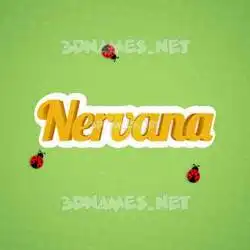 nervana in Ladybugs style - 3D name wallpaper