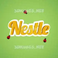 nestle in Ladybugs style - 3D name wallpaper