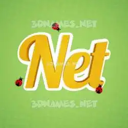 net in Ladybugs style - 3D name wallpaper