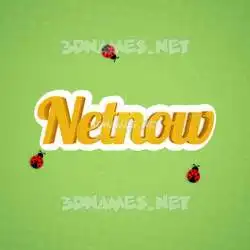 netnow in Ladybugs style - 3D name wallpaper