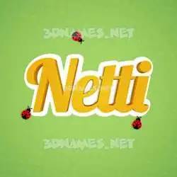 netti in Ladybugs style - 3D name wallpaper