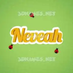 neveah in Ladybugs style - 3D name wallpaper