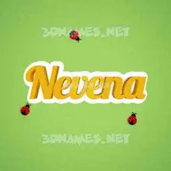 nevena in Ladybugs style - 3D name wallpaper