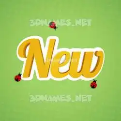 new in Ladybugs style - 3D name wallpaper