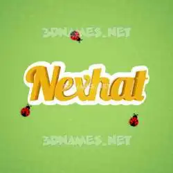 nexhat in Ladybugs style - 3D name wallpaper