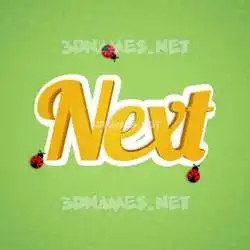 next in Ladybugs style - 3D name wallpaper