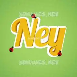 ney in Ladybugs style - 3D name wallpaper