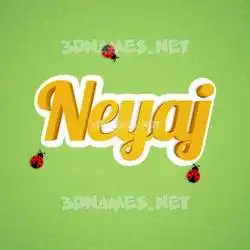 neyaj in Ladybugs style - 3D name wallpaper