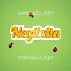 neylixita in Ladybugs style - 3D name wallpaper