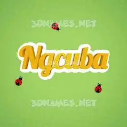 ngcuba in Ladybugs style - 3D name wallpaper