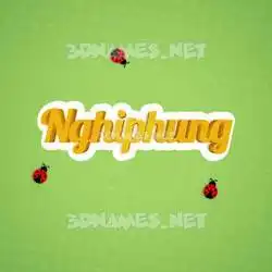 nghiphung in Ladybugs style - 3D name wallpaper