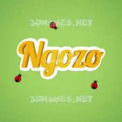 ngozo in Ladybugs style - 3D name wallpaper