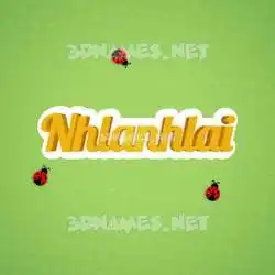 nhlanhlai in Ladybugs style - 3D name wallpaper