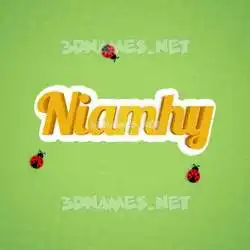 niamhy in Ladybugs style - 3D name wallpaper