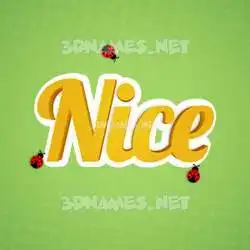 nice in Ladybugs style - 3D name wallpaper