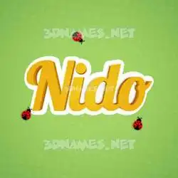 nido in Ladybugs style - 3D name wallpaper