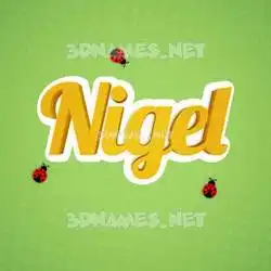 nigel in Ladybugs style - 3D name wallpaper