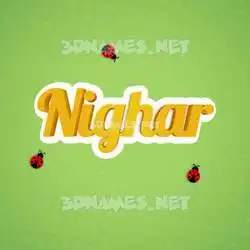 nighar in Ladybugs style - 3D name wallpaper