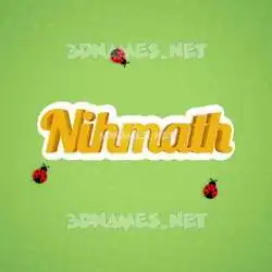 nihmath in Ladybugs style - 3D name wallpaper