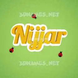 nijjar in Ladybugs style - 3D name wallpaper
