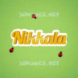 nikkala in Ladybugs style - 3D name wallpaper