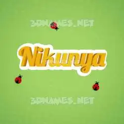 nikunya in Ladybugs style - 3D name wallpaper