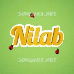 nilab in Ladybugs style - 3D name wallpaper