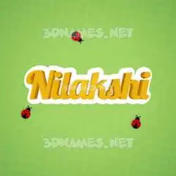 nilakshi in Ladybugs style - 3D name wallpaper