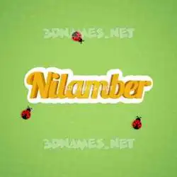 nilamber in Ladybugs style - 3D name wallpaper