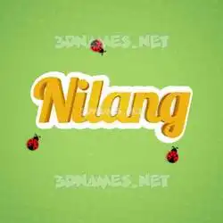 nilang in Ladybugs style - 3D name wallpaper