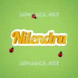 nilendra in Ladybugs style - 3D name wallpaper