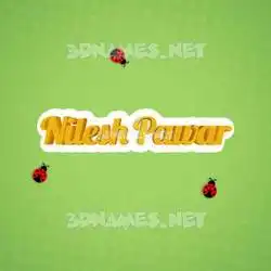 nilesh pawar in Ladybugs style - 3D name wallpaper
