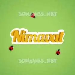 nimavat in Ladybugs style - 3D name wallpaper