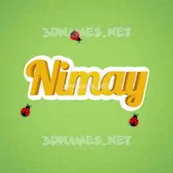 nimay in Ladybugs style - 3D name wallpaper