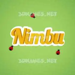 nimbu in Ladybugs style - 3D name wallpaper