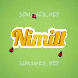 nimitt in Ladybugs style - 3D name wallpaper