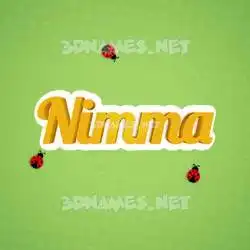 nimma in Ladybugs style - 3D name wallpaper