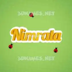 nimrata in Ladybugs style - 3D name wallpaper