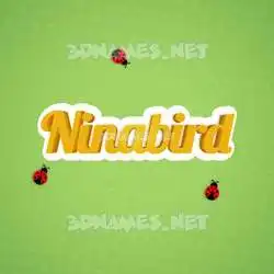 ninabird in Ladybugs style - 3D name wallpaper
