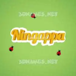 ningappa in Ladybugs style - 3D name wallpaper