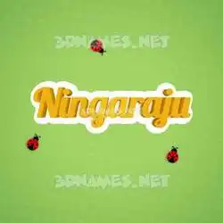ningaraju in Ladybugs style - 3D name wallpaper