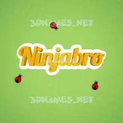 ninjabro in Ladybugs style - 3D name wallpaper