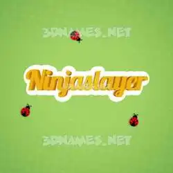 ninjaslayer in Ladybugs style - 3D name wallpaper