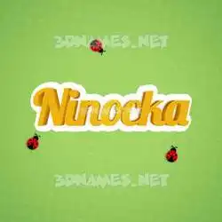 ninocka in Ladybugs style - 3D name wallpaper