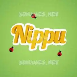 nippu in Ladybugs style - 3D name wallpaper
