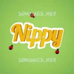 nippy in Ladybugs style - 3D name wallpaper